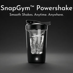 SnapGym Powershake with a dark background