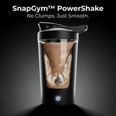 SnapGym Powershake with a dark background